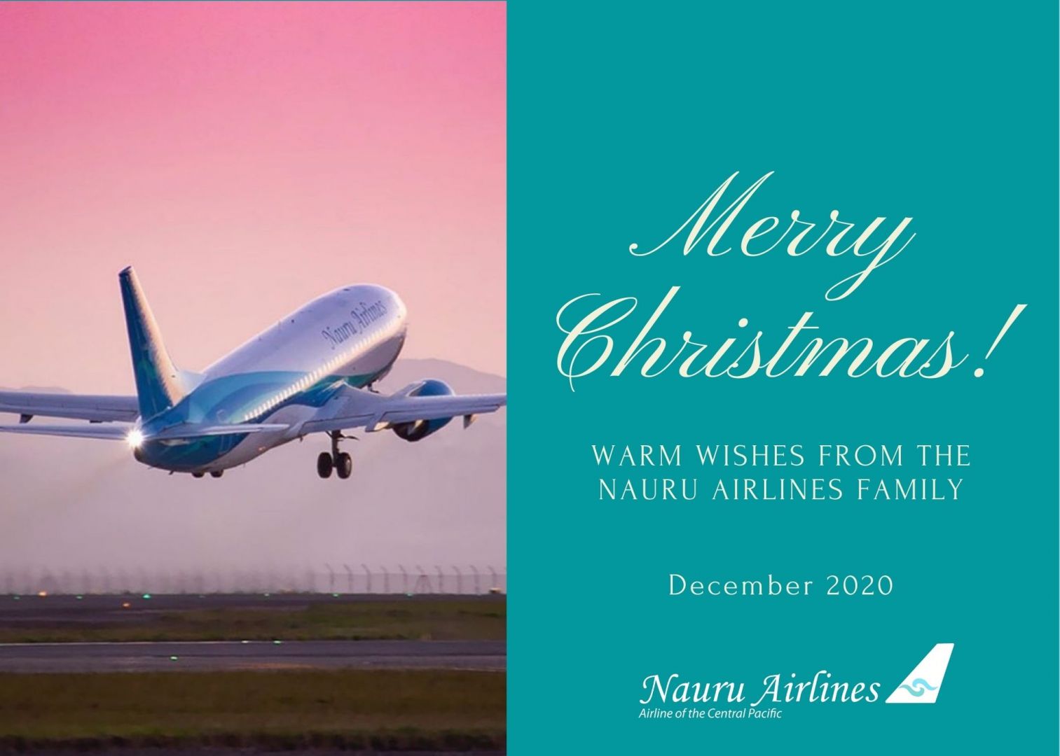 Nauru Airlines Merry Christmas from Nauru Airlines